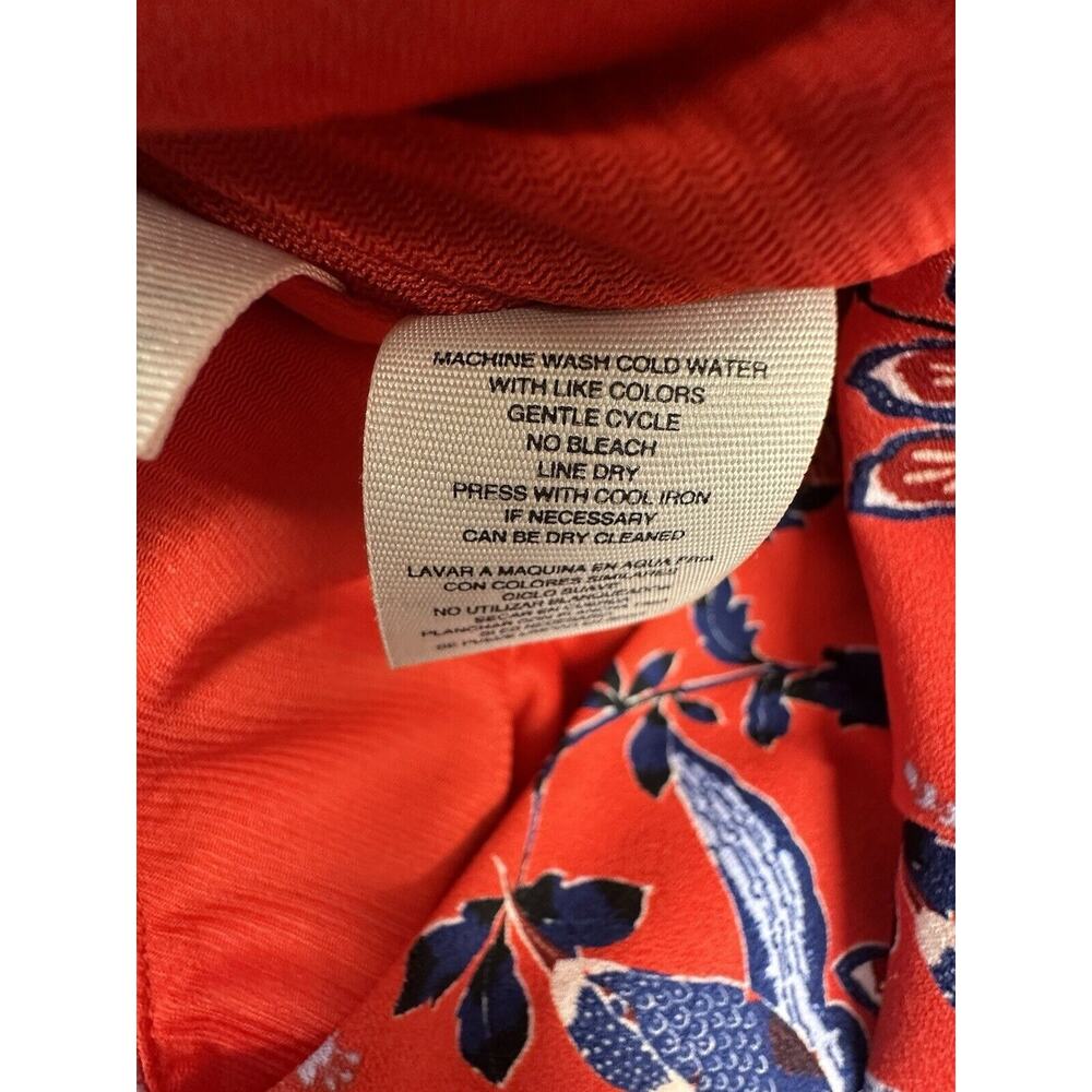 Rachel Rachel Roy Dress Womens Size 8 Red Blue Floral Tropical Print Dress - Picture 11 of 15